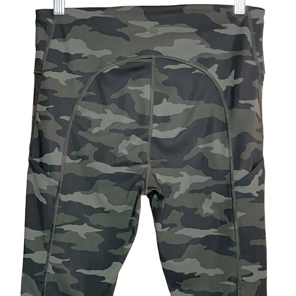 Athleta Ultimate 7/8 Tights High Waist Camo Leggings Stash Pockets Size M - Picture 6 of 10
